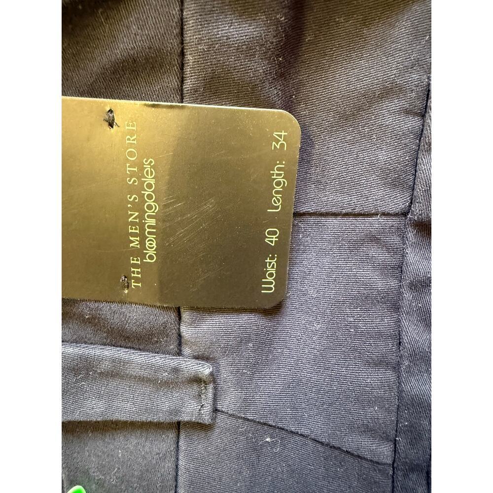 bloomingdales the mens store  classic fit black dress pants  40 x 34  NWT - Picture 4 of 6